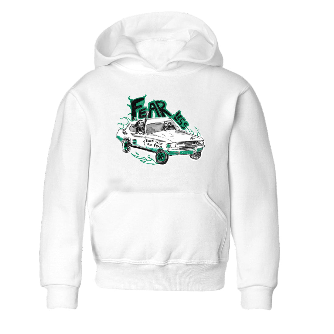4s Oxidized Green shirts to match jordans Fearless Car sneaker match tees Air Jordan 4 Oxidized Green SNRT Sneaker Tees streetwear brand Baby and Youth White 2 cotton tee