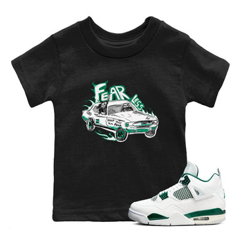 4s Oxidized Green shirts to match jordans Fearless Car sneaker match tees Air Jordan 4 Oxidized Green SNRT Sneaker Tees streetwear brand Baby and Youth Black 1 cotton tee