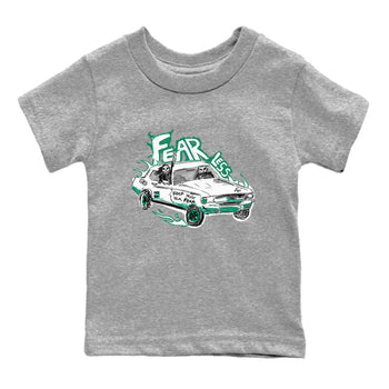 4s Oxidized Green shirts to match jordans Fearless Car sneaker match tees Air Jordan 4 Oxidized Green SNRT Sneaker Tees streetwear brand Baby and Youth Heather Grey 2 cotton tee