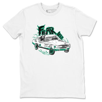 4s Oxidized Green shirts to match jordans Fearless Car sneaker match tees Air Jordan 4 Oxidized Green SNRT Sneaker Tees streetwear brand White 2 unisex cotton tee