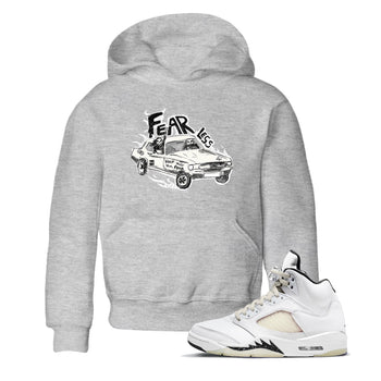5s Sail shirt to match jordans Fearless Car sneaker tees Air Jordan 5 Sail SNRT sneaker release tees baby toddler Heather Grey 1 cotton Shirt