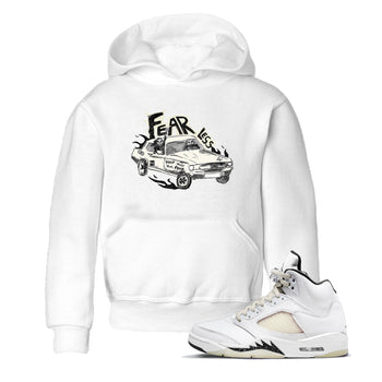 5s Sail shirt to match jordans Fearless Car sneaker tees Air Jordan 5 Sail SNRT sneaker release tees baby toddler White 1 cotton Shirt