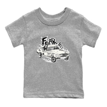 5s Sail shirt to match jordans Fearless Car sneaker tees Air Jordan 5 Sail SNRT sneaker release tees baby toddler Heather Grey 2 cotton Shirt