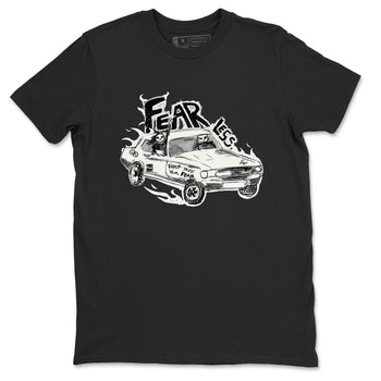 5s Sail shirt to match jordans Fearless Car sneaker tees Air Jordan 5 Sail SNRT Sneaker Release Tees unisex cotton Black 2 crew neck shirt
