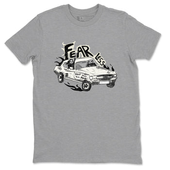 5s Sail shirt to match jordans Fearless Car sneaker tees Air Jordan 5 Sail SNRT Sneaker Release Tees unisex cotton Heather Grey 2 crew neck shirt