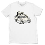 5s Sail shirt to match jordans Fearless Car sneaker tees Air Jordan 5 Sail SNRT Sneaker Release Tees unisex cotton White 2 crew neck shirt
