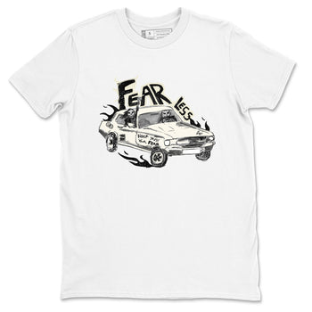 5s Sail shirt to match jordans Fearless Car sneaker tees Air Jordan 5 Sail SNRT Sneaker Release Tees unisex cotton White 2 crew neck shirt