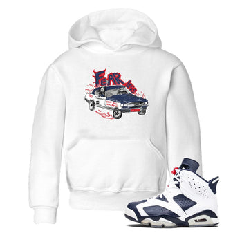 6s White And Midnight Navy shirts to match jordans Fearless Car sneaker match tees Air Jordan 6 White And Midnight Navy SNRT Sneaker Release Tees Youth Baby White 1 crew neck shirts