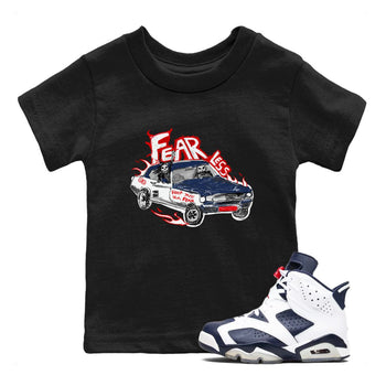 6s White And Midnight Navy shirts to match jordans Fearless Car sneaker match tees Air Jordan 6 White And Midnight Navy SNRT Sneaker Release Tees Youth Baby Black 1 crew neck shirts