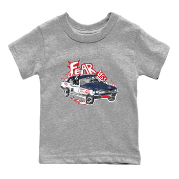 6s White And Midnight Navy shirts to match jordans Fearless Car sneaker match tees Air Jordan 6 White And Midnight Navy SNRT Sneaker Release Tees Youth Baby Heather Grey 2 crew neck shirts