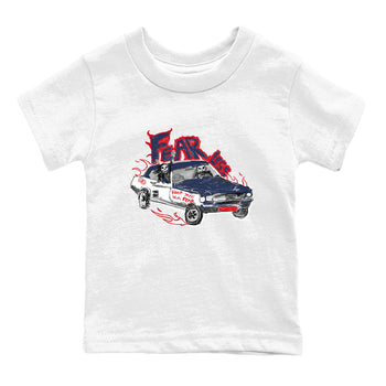 6s White And Midnight Navy shirts to match jordans Fearless Car sneaker match tees Air Jordan 6 White And Midnight Navy SNRT Sneaker Release Tees Youth Baby White 2 crew neck shirts