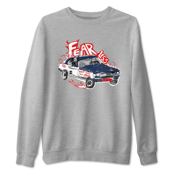 6s White And Midnight Navy shirts to match jordans Fearless Car sneaker match tees Air Jordan 6 White And Midnight Navy SNRT Sneaker Release Tees unisex cotton Heather Grey 2 crew neck shirts