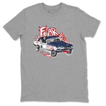 6s White And Midnight Navy shirts to match jordans Fearless Car sneaker match tees Air Jordan 6 White And Midnight Navy SNRT Sneaker Release Tees unisex cotton Heather Grey 2 crew neck shirts