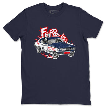 6s White And Midnight Navy shirts to match jordans Fearless Car sneaker match tees Air Jordan 6 White And Midnight Navy SNRT Sneaker Release Tees unisex cotton Navy 2 crew neck shirts