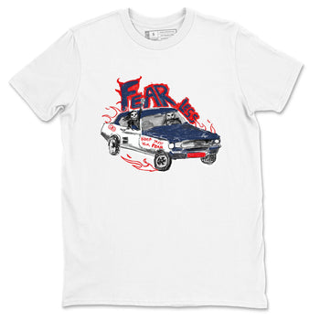 6s White And Midnight Navy shirts to match jordans Fearless Car sneaker match tees Air Jordan 6 White And Midnight Navy SNRT Sneaker Release Tees unisex cotton White 2 crew neck shirts
