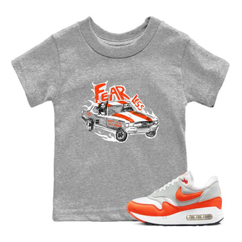 Air Max 1 OG '86 'Summit White and Cosmic Clay shirts to match jordans Fearless Car sneaker match tees Air Max 1 Cosmic Clay match shoes to clothes SNRT Sneaker Tees Youth Baby Heather Grey 1 tee