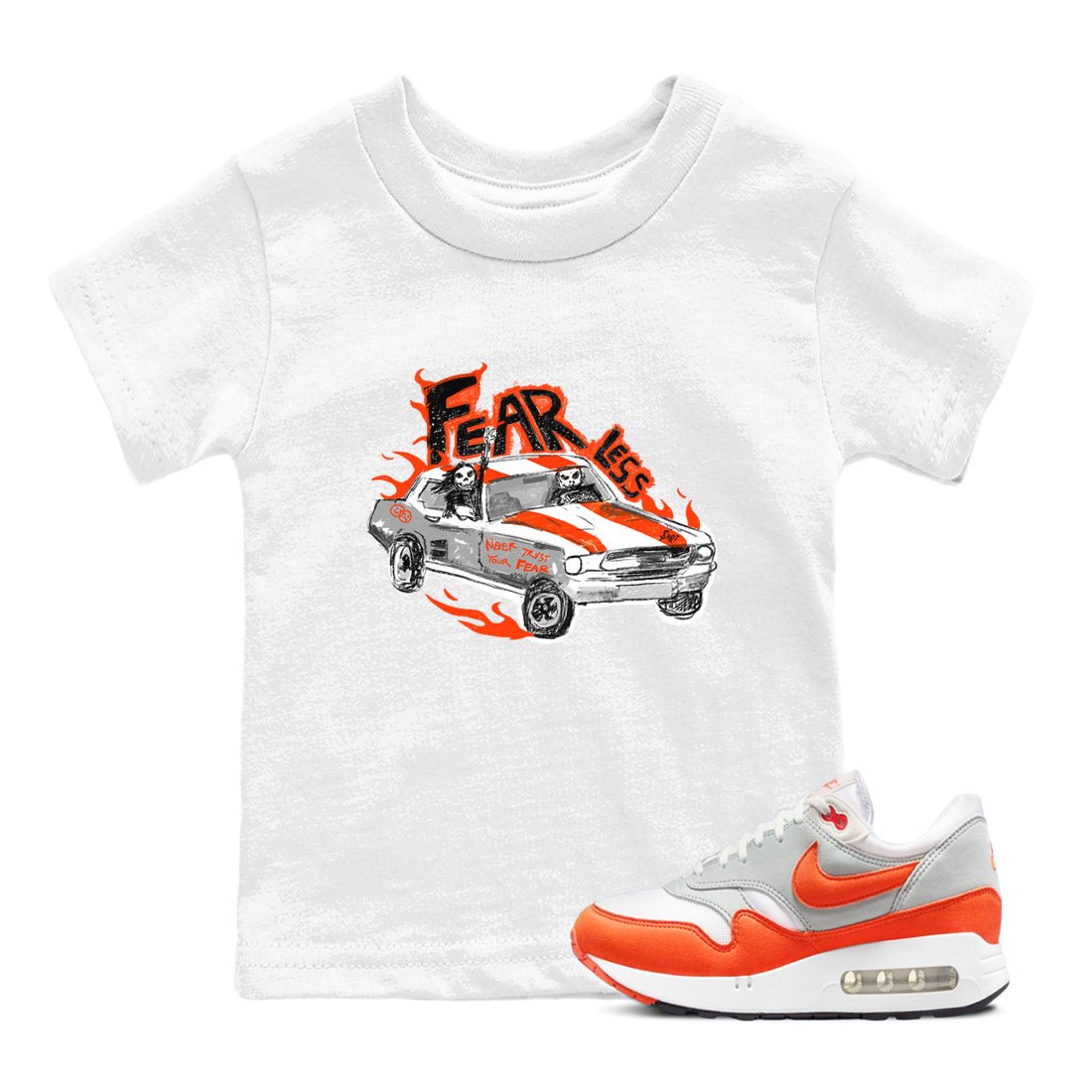 Air Max 1 OG '86 'Summit White and Cosmic Clay shirts to match jordans Fearless Car sneaker match tees Air Max 1 Cosmic Clay match shoes to clothes SNRT Sneaker Tees Youth Baby White 1 tee