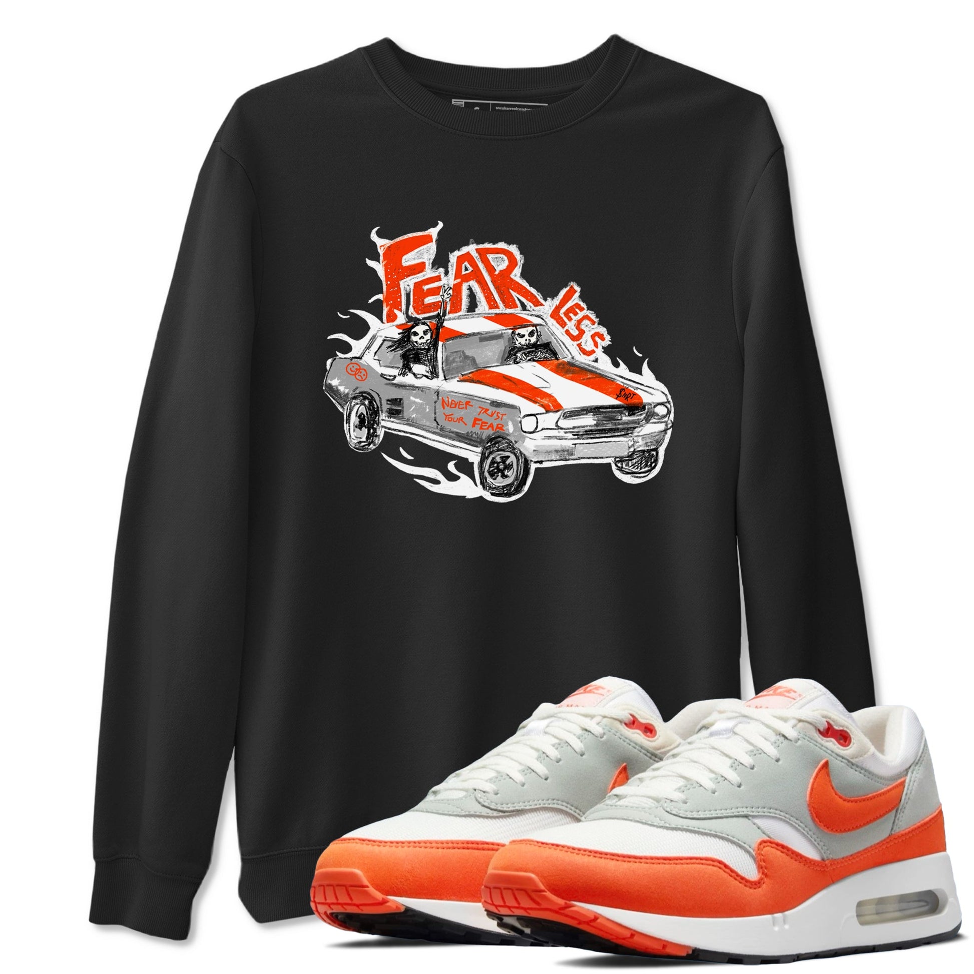 Air Max 1 OG '86 'Summit White and Cosmic Clay shirts to match jordans Fearless Car sneaker match tees Air Max 1 Cosmic Clay match shoes to clothes SNRT Sneaker Tees unisex cotton Black 1 shirts