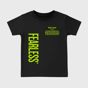 Sneaker match tees – Sneaker Tees To Match Air Foamposite Pro Black Shoes – Fearless Definition Kids T-Shirt Black 2
