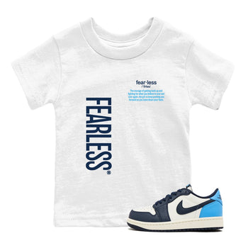1s Obsidian shirts to match jordans Fearless Definition sneaker match tees Air Jordan 1 Low OG Obsidian match shoes to clothes SNRT Sneaker Tees Youth Baby White 1 tee