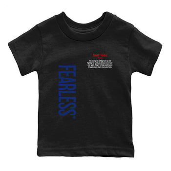 1s Rare Air shirts to match jordans Fearless Definition sneaker match tees Air Jordan 1 High OG Rare Air Deep Royal Blue match shoes to clothes SNRT Sneaker Tees Youth Baby Black 2 tee