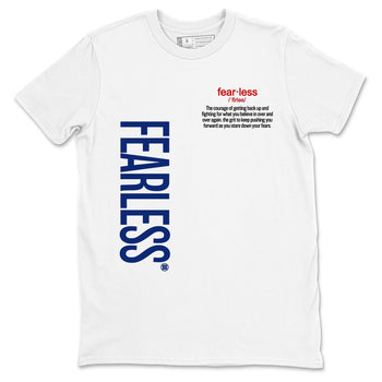 1s Rare Air shirts to match jordans Fearless Definition sneaker match tees Air Jordan 1 High OG Rare Air Deep Royal Blue match shoes to clothes SNRT Sneaker Tees unisex cotton White 2 shirts