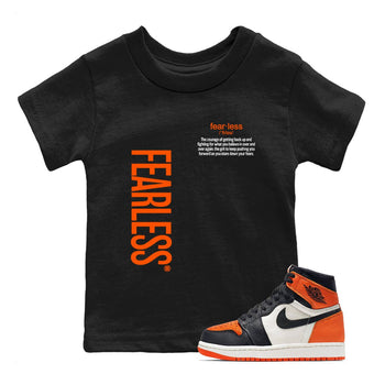 1s High OG Shattered Backboard shirts to match jordans Fearless Definition graphic tees Air Jordan 1 Shattered Backboard match shoes to clothes SNRT Sneaker Tees Youth Baby Black 1 tee