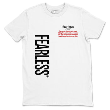 Air Jordan 11 Low Bred sneaker match tee Fearless Definition sneaker match tees Air Jordan 11 Bred best t-shirts to match jordans SNRT Sneaker Tees unisex cotton White 2 shirts