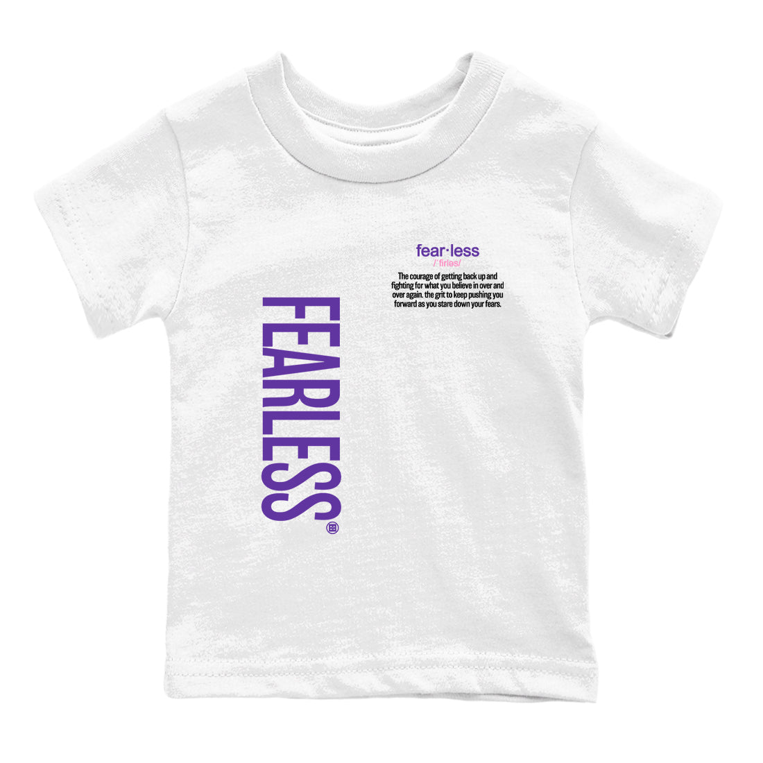 Sneaker match tees – Sneaker Tees To Match Air Jordan 11 Canyon Purple Shoes – Fearless Definition Kids T-Shirt White 2