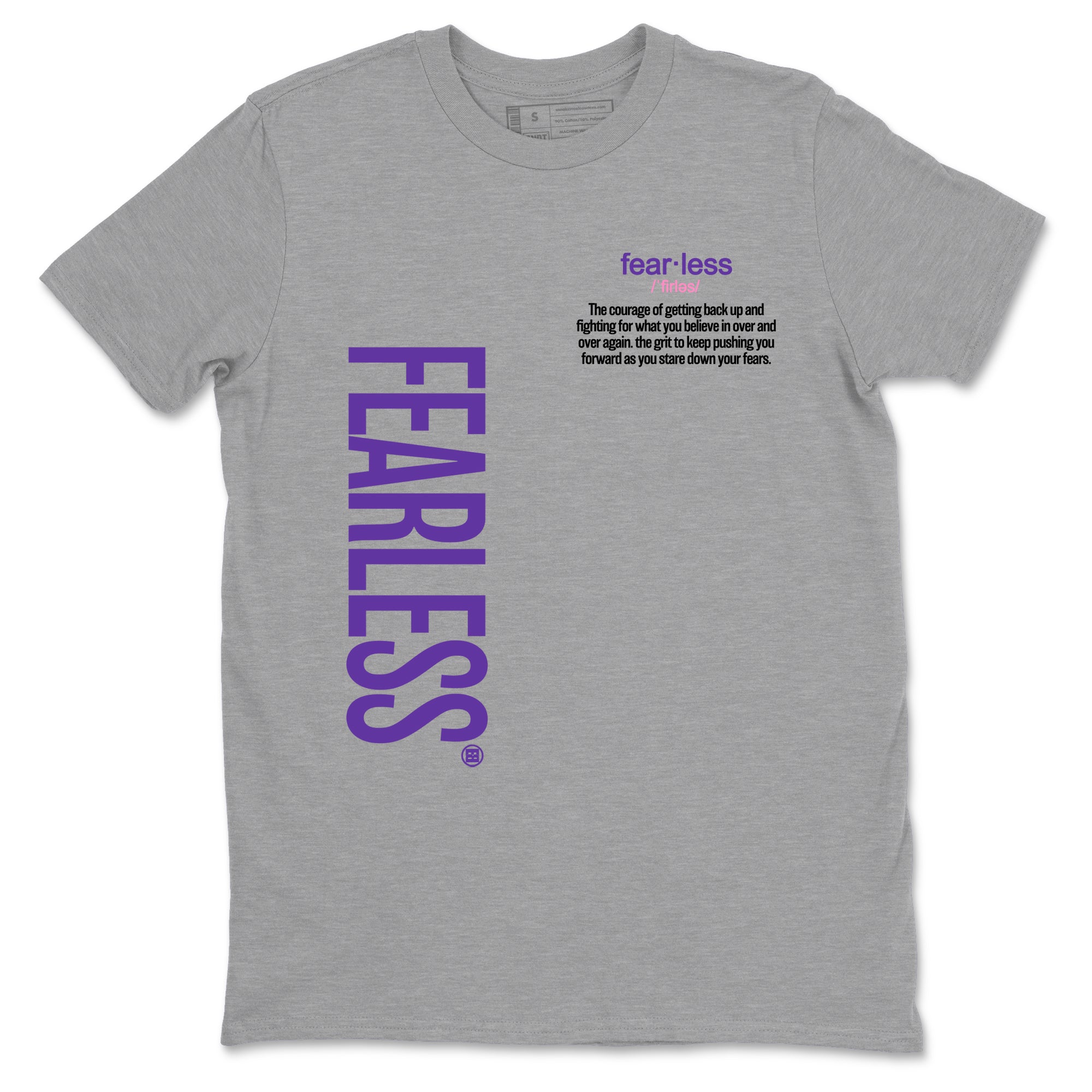 Sneaker match tees – Sneaker Tees To Match Air Jordan 11 Canyon Purple Shoes – Fearless Definition Tee Heather Grey 2
