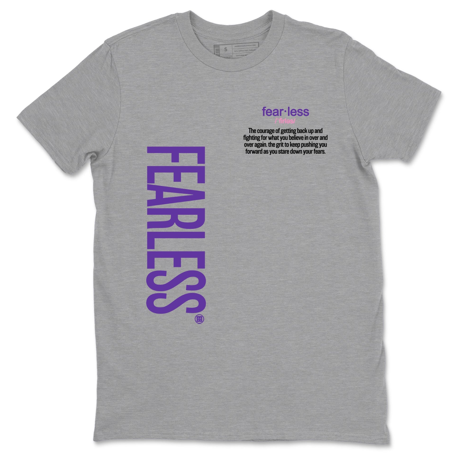 Sneaker match tees – Sneaker Tees To Match Air Jordan 11 Canyon Purple Shoes – Fearless Definition Tee Heather Grey 2