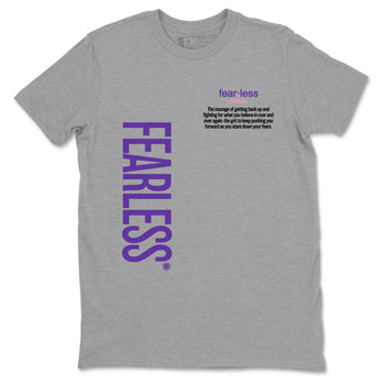 Sneaker match tees – Sneaker Tees To Match Air Jordan 11 Canyon Purple Shoes – Fearless Definition Tee Heather Grey 2