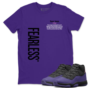 Sneaker match tees – Sneaker Tees To Match Air Jordan 11 Canyon Purple Shoes – Fearless Definition Tee Purple 1