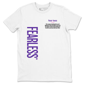 Sneaker match tees – Sneaker Tees To Match Air Jordan 11 Canyon Purple Shoes – Fearless Definition Tee White 2