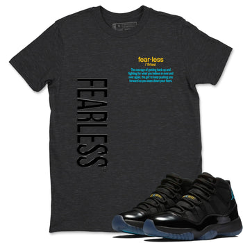 Sneaker Threads – Sneaker Tees To Match Air Jordan 11 Retro Gamma – Fearless Definition Graphic Tee Charcoal Heather 1. Perfect for Jordan releases 2025 colorways.