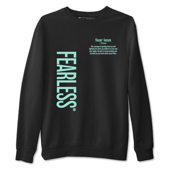 Fearless Definition sneaker match t-shirt styled to complete your fit with the Air Jordan 11 Igloo sneakers, shown in Black 2.