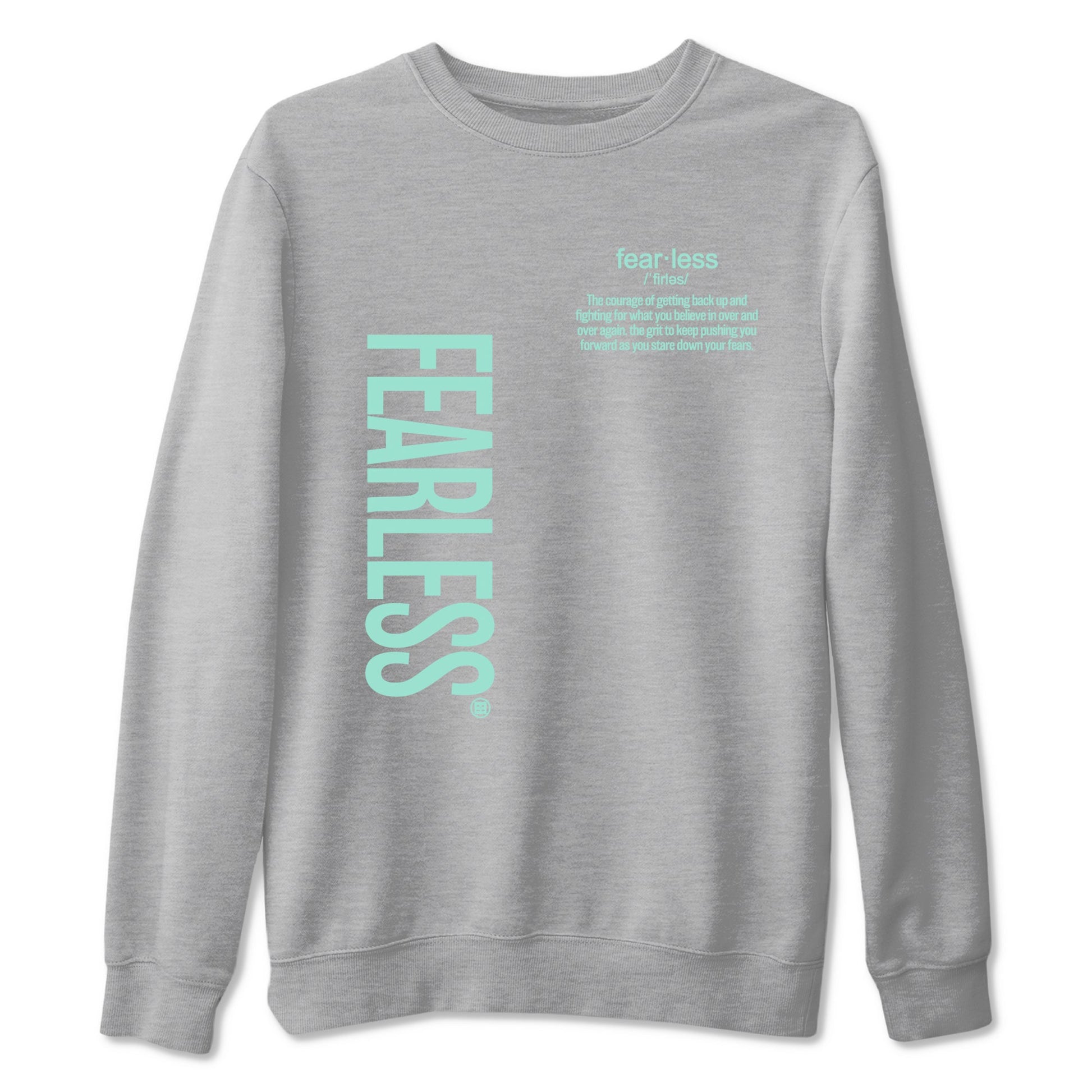 Fearless Definition sneaker match t-shirt styled to complete your fit with the Air Jordan 11 Igloo sneakers, shown in Heather Grey 2.