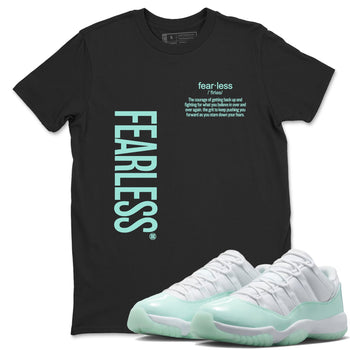 Fearless Definition sneaker match t-shirt styled to complete your fit with the Air Jordan 11 Igloo sneakers, shown in Black 1.