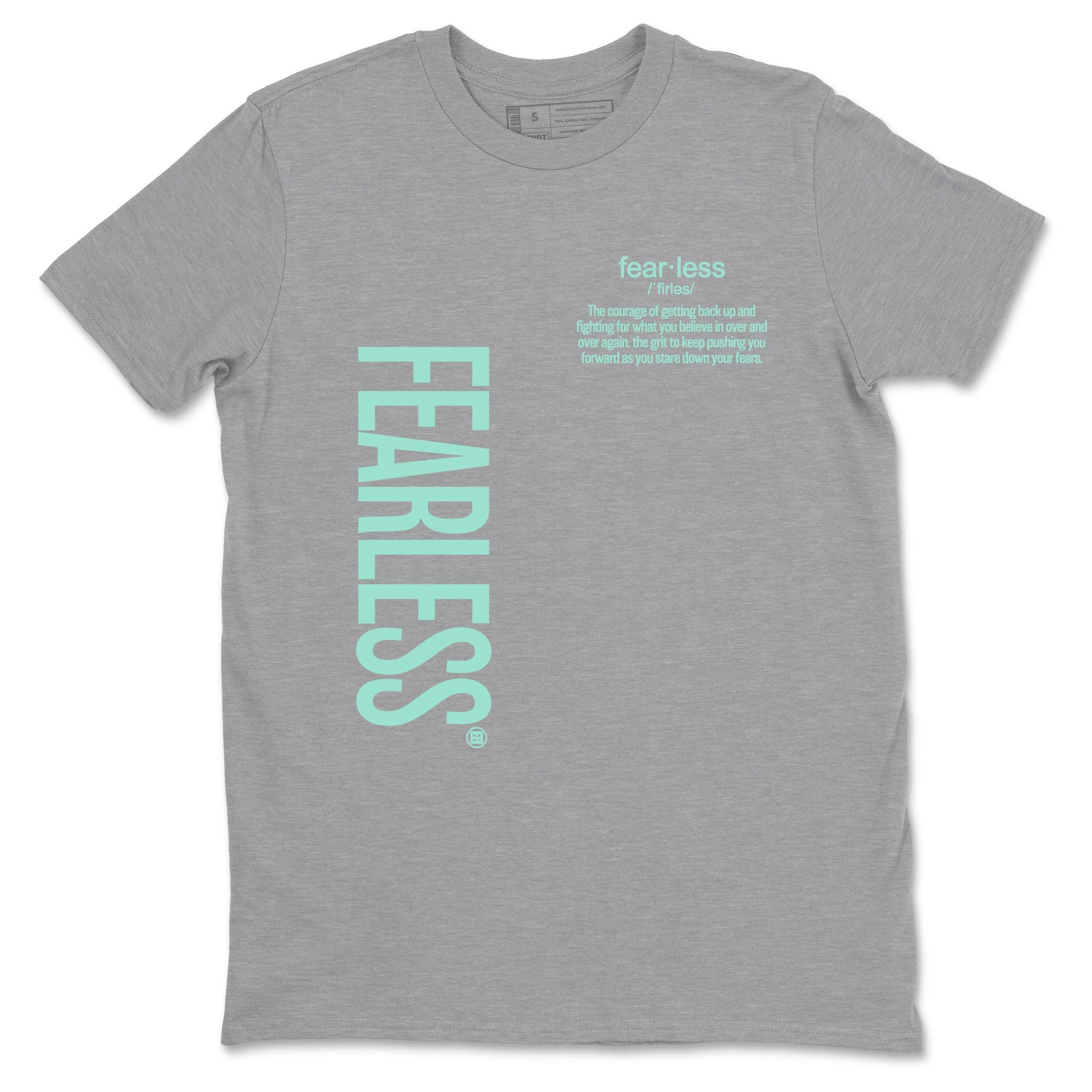 Fearless Definition sneaker match t-shirt styled to complete your fit with the Air Jordan 11 Igloo sneakers, shown in Heather Grey 2.