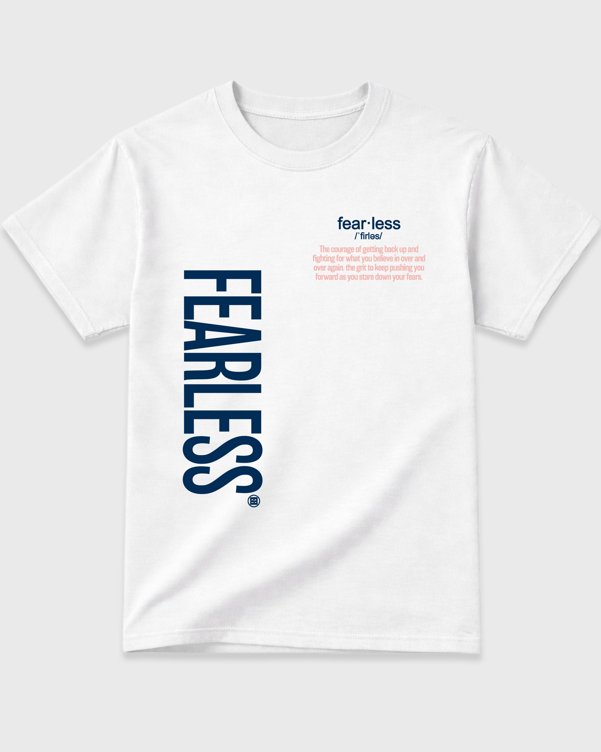 Fearless Definition Graphic T-Shirt featuring original streetwear artwork designed to match the Air Jordan 11 Made For Locals. White 2 Graphic T-Shirt.