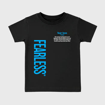 Sneaker match tees – Sneaker Tees To Match Air Jordan 14 University Blue Shoes – Fearless Definition Kids T-Shirt Black 2