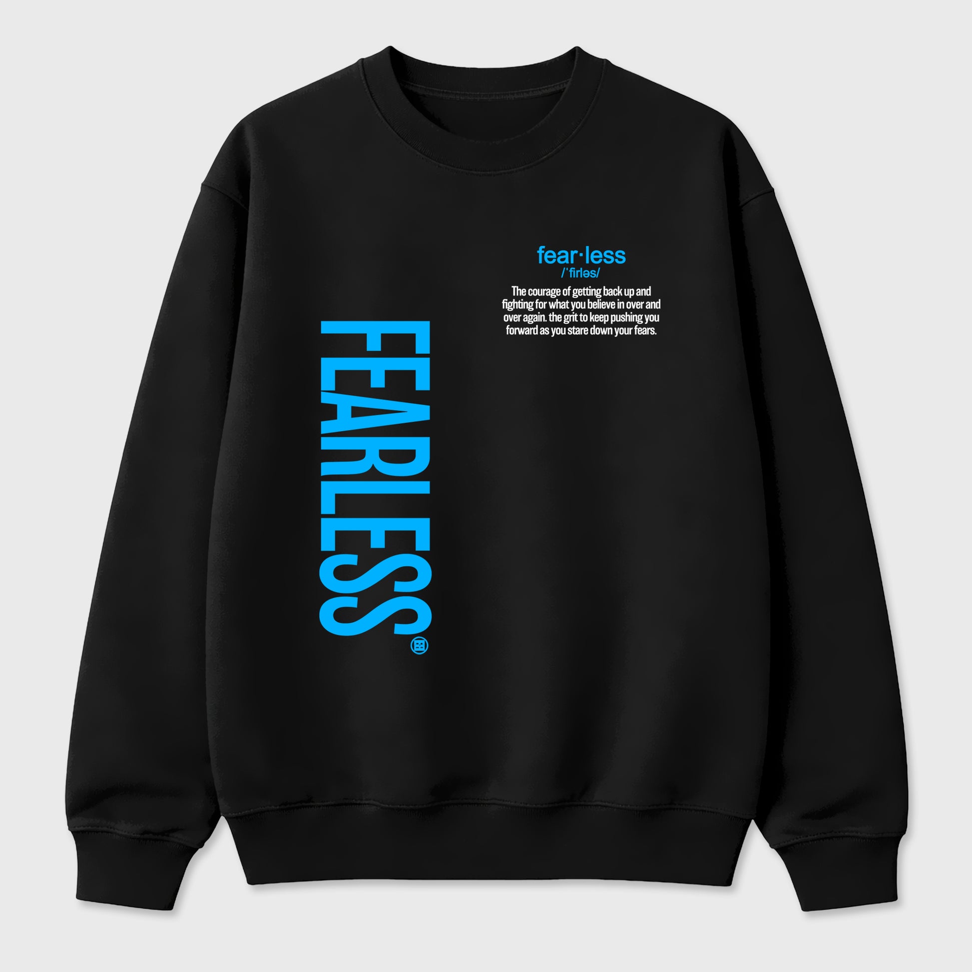 Sneaker match tees – Sneaker Tees To Match Air Jordan 14 University Blue Shoes – Fearless Definition Tee Black 2