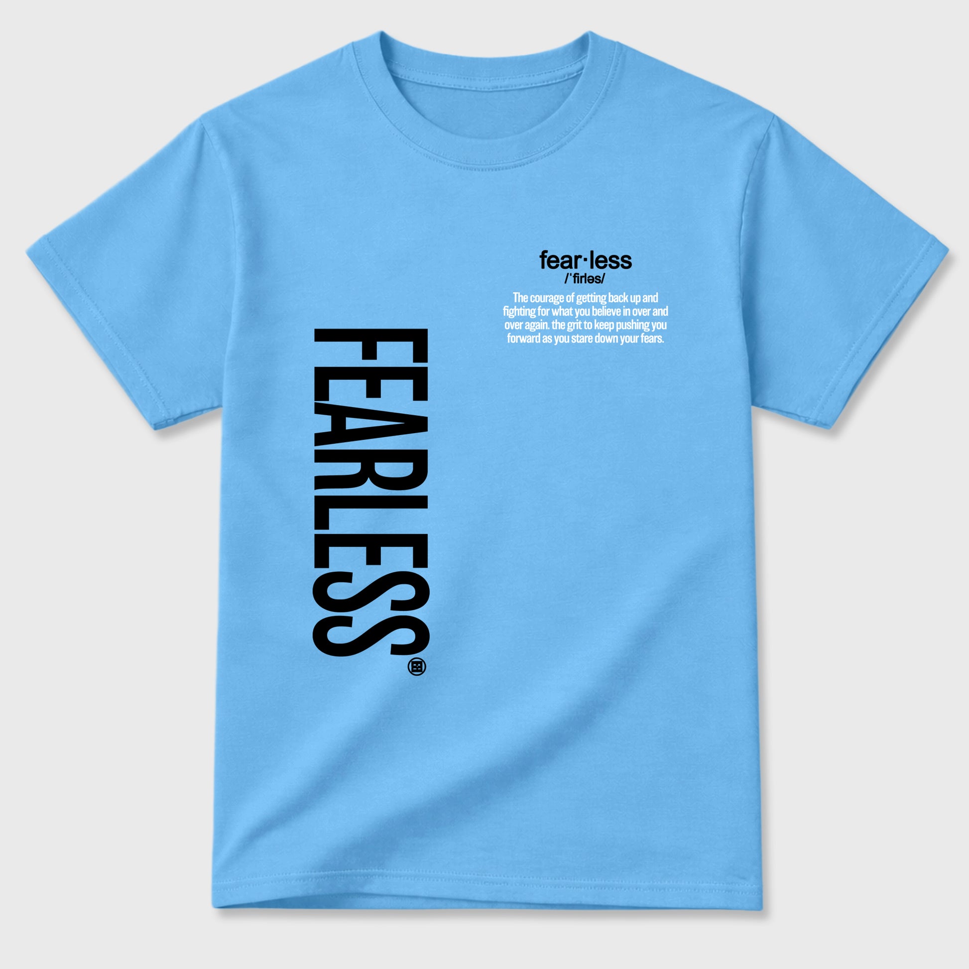 Sneaker match tees – Sneaker Tees To Match Air Jordan 14 University Blue Shoes – Fearless Definition Tee Carolina Blue 2