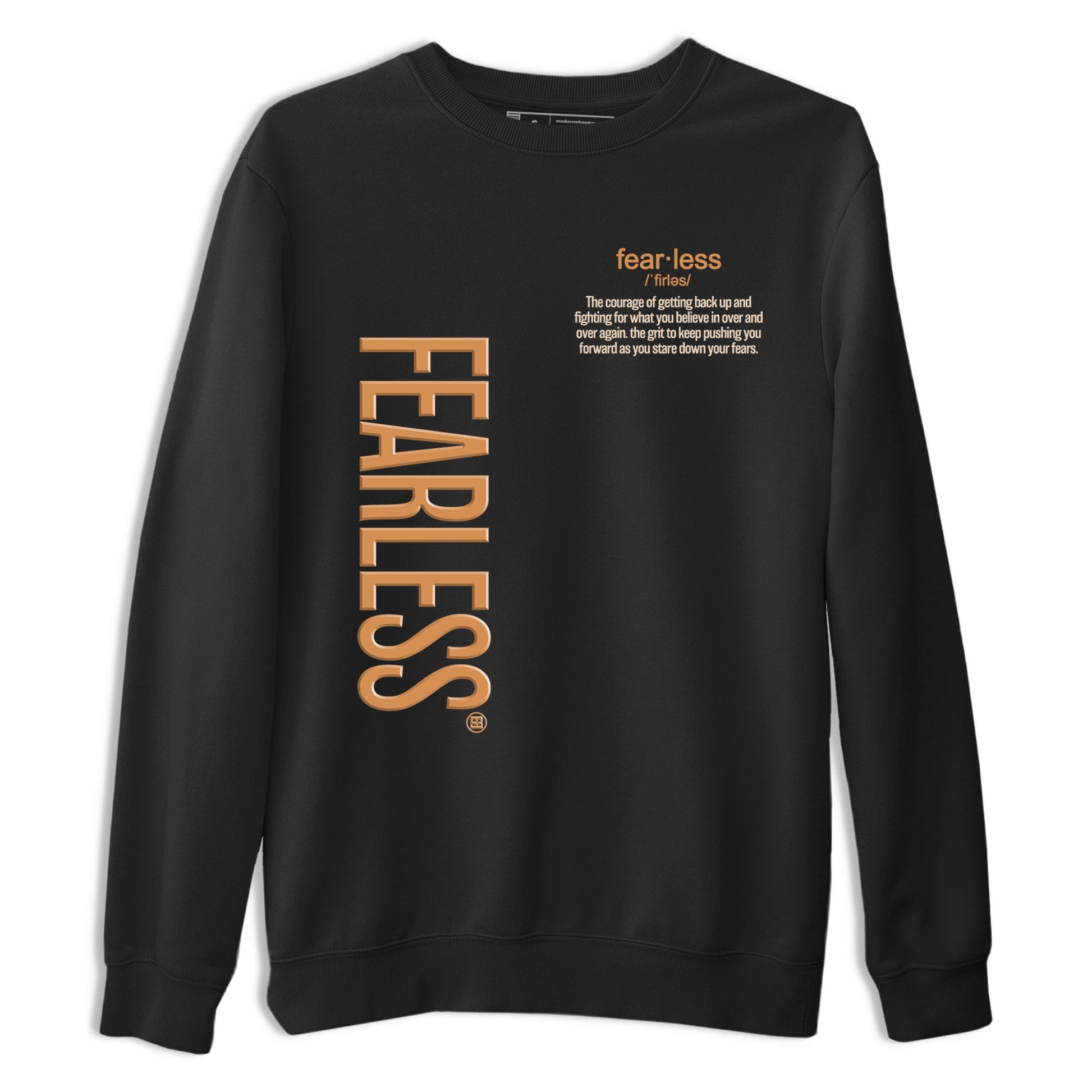 Sneaker match tees – Sneaker Tees To Match Air Jordan 3 Champagne and Oysters Shoes – Fearless Definition Tee Black 2