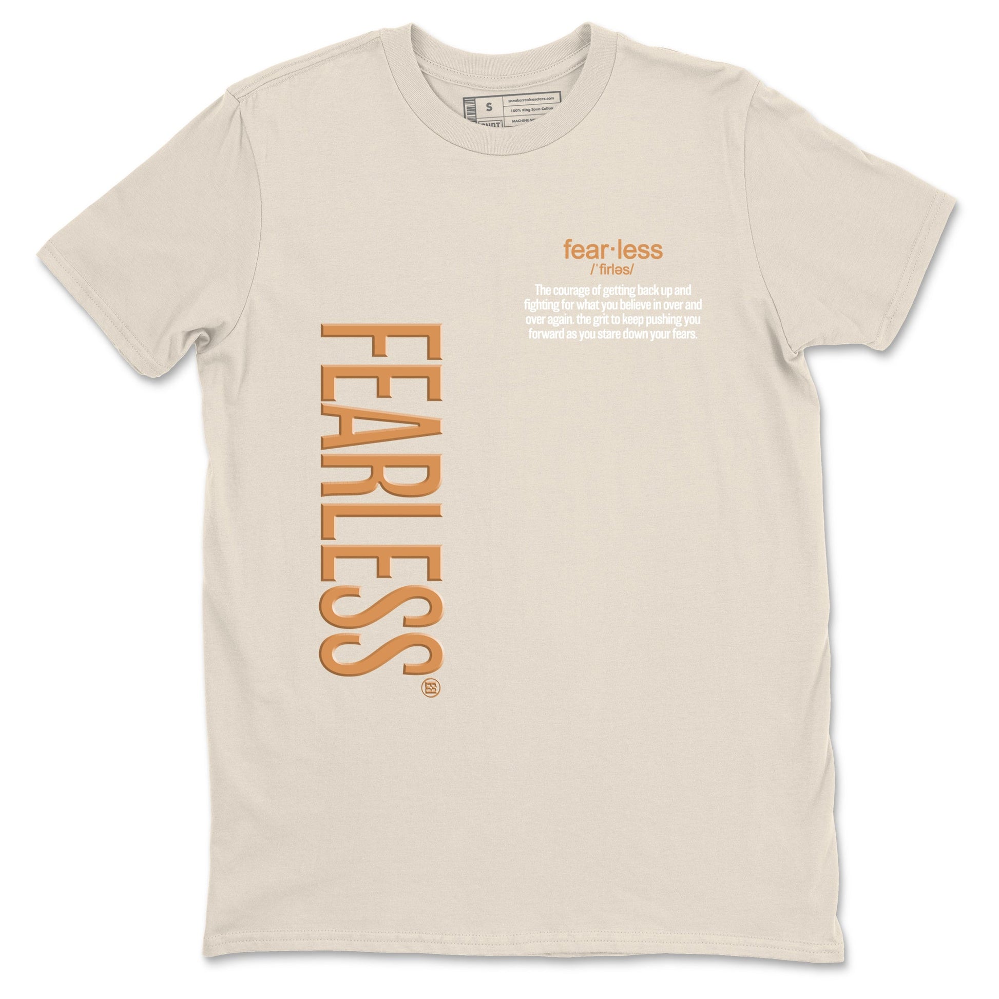 Sneaker match tees – Sneaker Tees To Match Air Jordan 3 Champagne and Oysters Shoes – Fearless Definition Tee Natural 2
