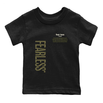Sneaker Threads – Sneaker Tees To Match Air Jordan 3 Medium Olive – Fearless Definition Youth Graphic Tee Black 2. Perfect for Jordan releases 2025 colorways.