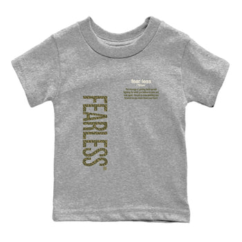 Sneaker Threads – Sneaker Tees To Match Air Jordan 3 Medium Olive – Fearless Definition Youth Graphic Tee Heather Grey 2. Perfect for Jordan releases 2025 colorways.