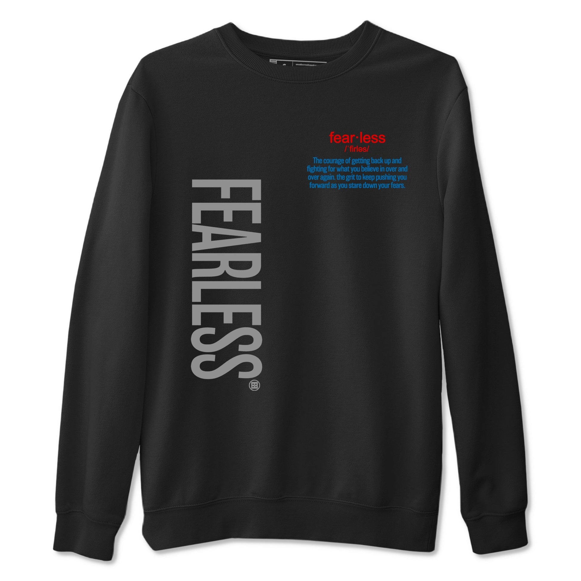 Fearless Definition sneaker match t-shirt styled to complete your fit with the Air Jordan 3 Rare Air sneakers, shown in Black 2.