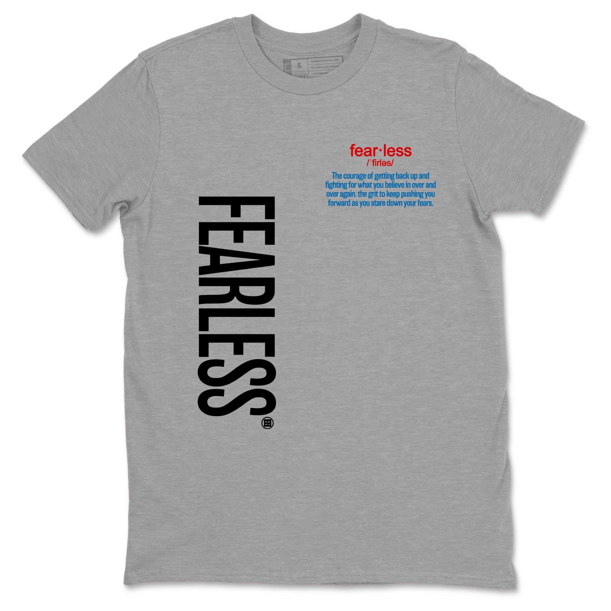 Fearless Definition sneaker match t-shirt styled to complete your fit with the Air Jordan 3 Rare Air sneakers, shown in Heather Grey 2.