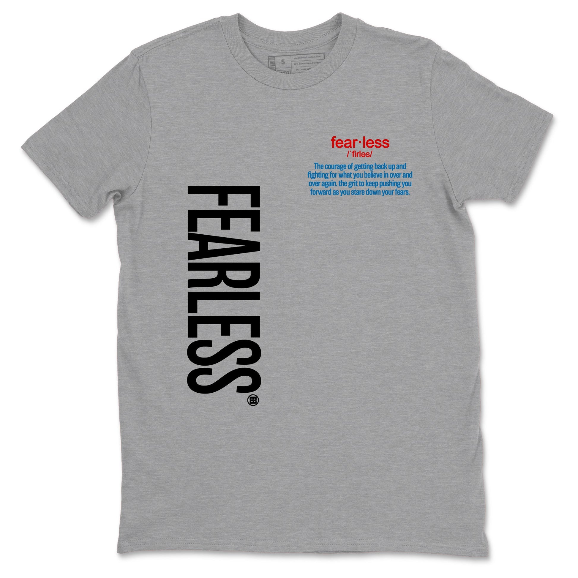 Fearless Definition sneaker match t-shirt styled to complete your fit with the Air Jordan 3 Rare Air sneakers, shown in Heather Grey 2.